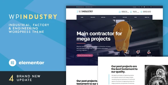 WP Industry – Industrial WordPress Theme