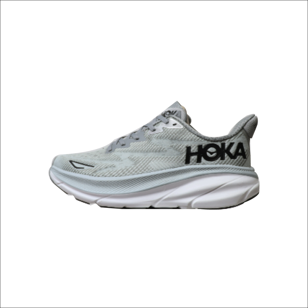 2 Hoka One One Clifton 9 Men Running Sneakers Shoes: Harbor Mist | Black: 10 D US
