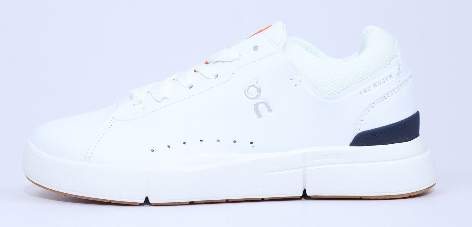 4 On Cloud The Roger Advantage Men's Running Sneakers Shoes: White| Spice: 10 Medium US